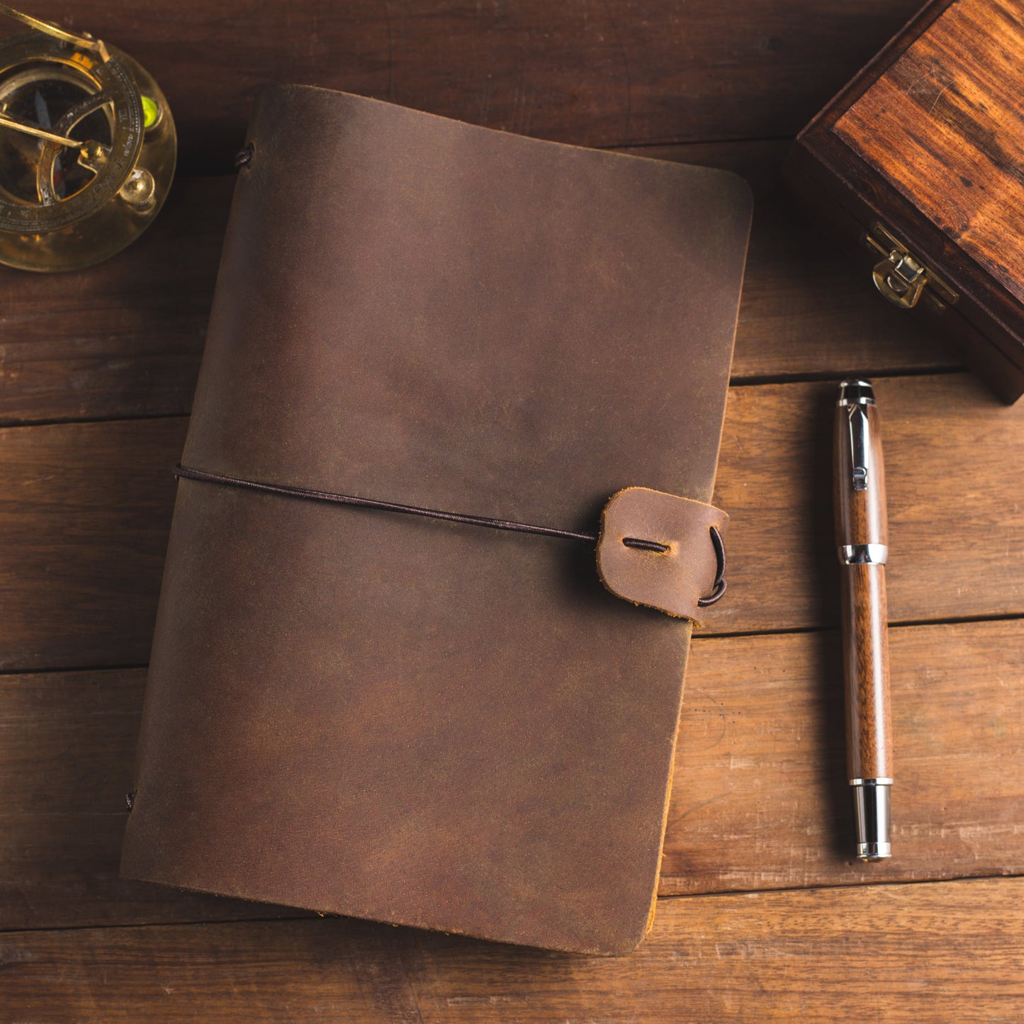 Voyager Refillable Leather Journal