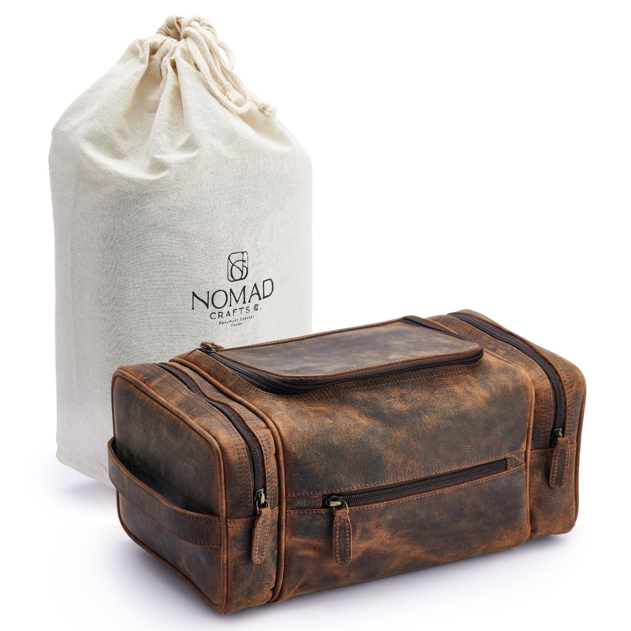 hanging toiletry bag travel dopp kit Medium Leather Hanging Toiletry Bag Travel Dopp Kit