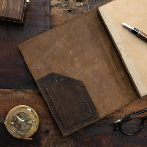 Refillable Vintage Leather Journal A4