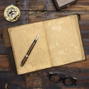 Refillable Vintage Leather Journal A4