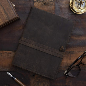 Refillable Vintage Leather Journal A4