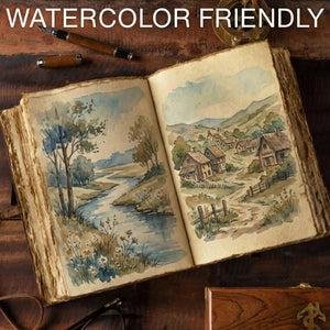 Vintage Leather Journal – Tree of Life Embossed (Deckle Edge Paper)