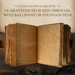 Vintage Leather Journal with Gift Box