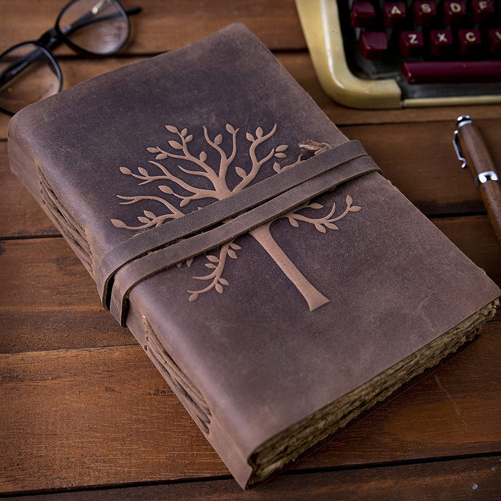 Tree Vintage Journal - 7 by 5 Inches - 1 Pack